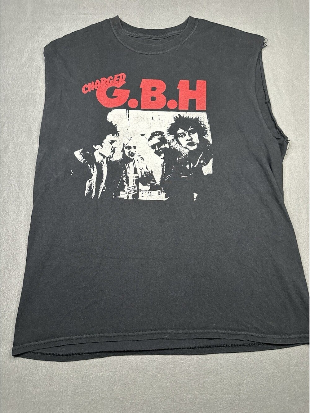 Vintage GBH T Shirt Punk Y2K Era Medium Sleeveless(no size tag)